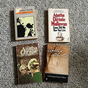 Set of 4 Agatha Christie novels